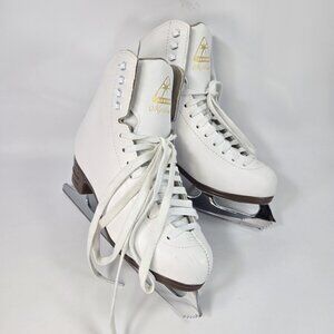 Jackson Mystique White Figure Skates Size 5.5 C Youth Ice Skates